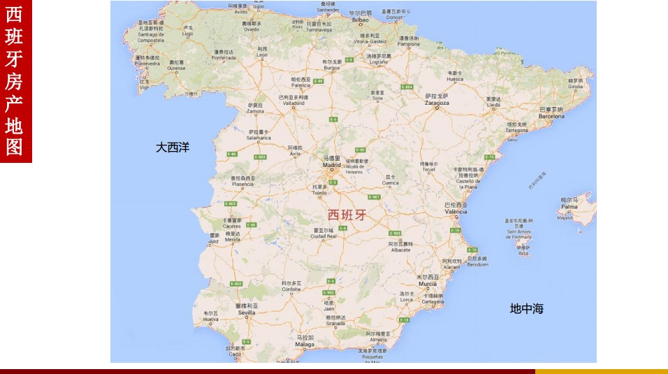 西班牙房产地图
